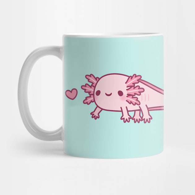 Cute Little Pink Axolotl Doodle by rustydoodle